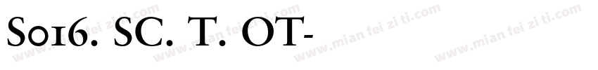 S016. SC. T. OT字体转换